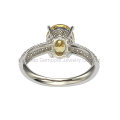 Silver 10K 14K Gold Engagement Korean Ring